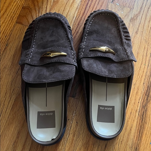 Dolce Vita Women’s Dark Brown Suede Loafers - Picture 3 of 6